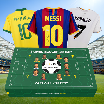 Mystery Memorabilia Box: Signed Soccer Jersey with Beckett COA Limited to /100