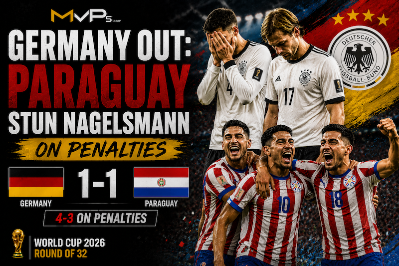 Germany OUT: Paraguay Stun Nagelsmann on Penalties in the Round of 32