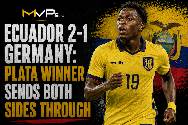 Ecuador 2-1 Germany: Plata Winner Sends Both Sides Through