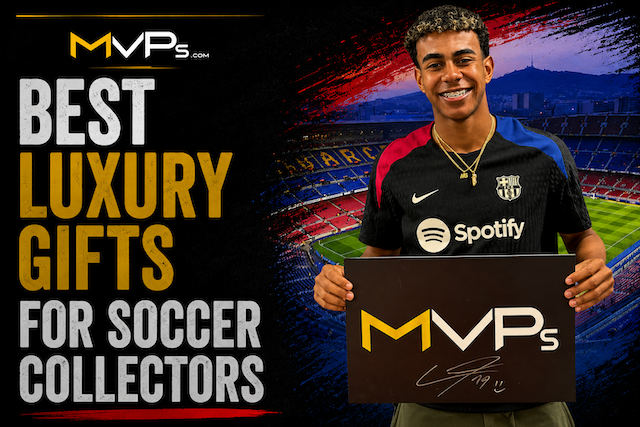MVPs framed signed soccer jerseys and Mystery Memorabilia Box, the best luxury gifts for soccer collectors