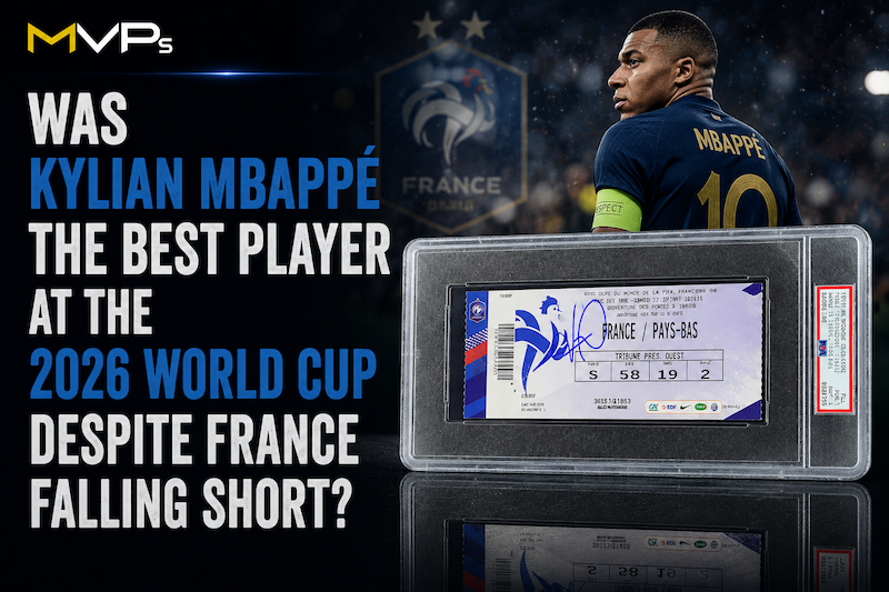 Kylian Mbappé celebrates one of his ten goals during the 2026 FIFA World Cup.