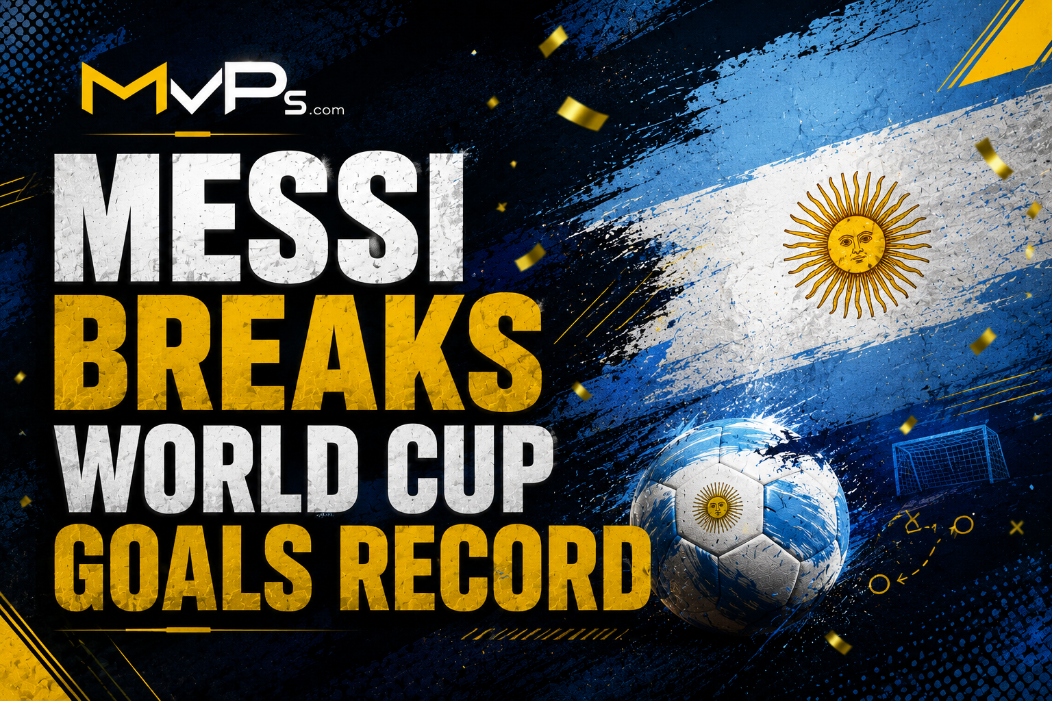 Lionel Messi celebrates after scoring his 18th World Cup goal against Austria to become the all-time top scorer at the 2026 World Cup
