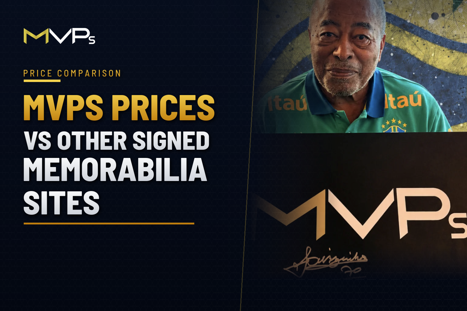 MVPs framed signed soccer jersey with Beckett COA showing premium pricing tier in the signed memorabilia market