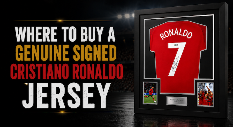 Signed Cristiano Ronaldo Portugal jersey with Beckett certificate of authenticity from MVPs’s authenticated collection