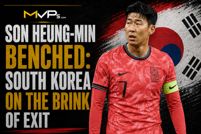 Son Heung-min watches from the bench as South Korea lose 1-0 to South Africa in their final Group A match at the 2026 World Cup
