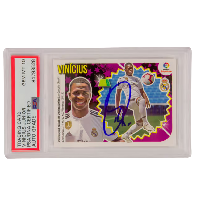 Vinicius Jr Signed 2018-19 Liga Ultimos Fichajes #15 Rookie – PSA 10 Autograph