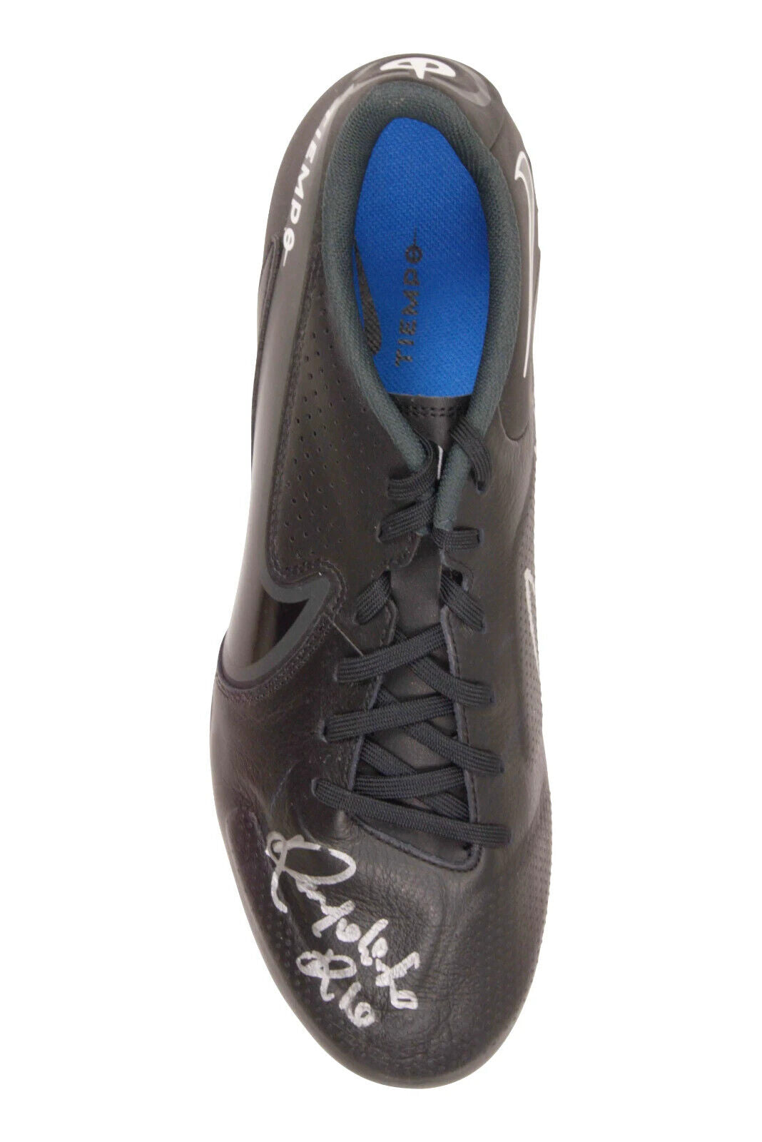 Ronaldinho & Ronaldo Nazario Signed Nike Tiempo Soccer Cleat with Beckett COA