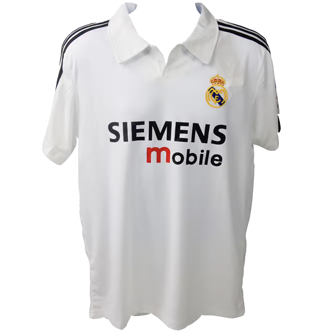 Luis Figo & Ronaldo Nazario Signed Real Madrid FC Soccer Jersey with Beckett COA