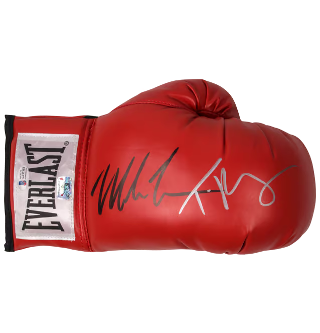 Mike Tyson & Tyson Fury Signed Everlast Boxing Glove with Beckett COA