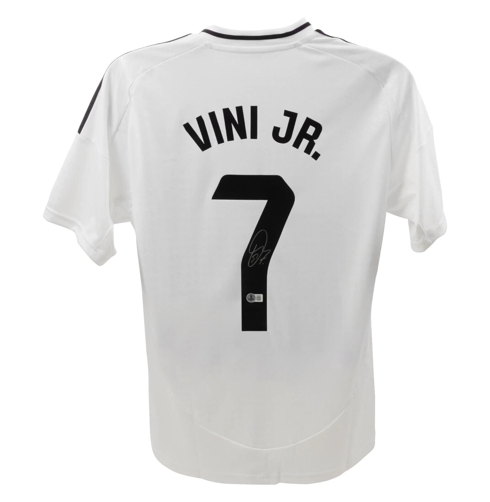 Vinicius Jr Signed Real Madrid Home Soccer Jersey #7 with Beckett COA