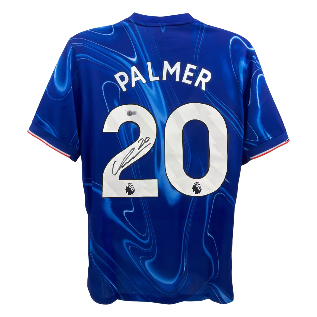 Cole Palmer Signed Chelsea FC Home Soccer Jersey #20 with Beckett COA