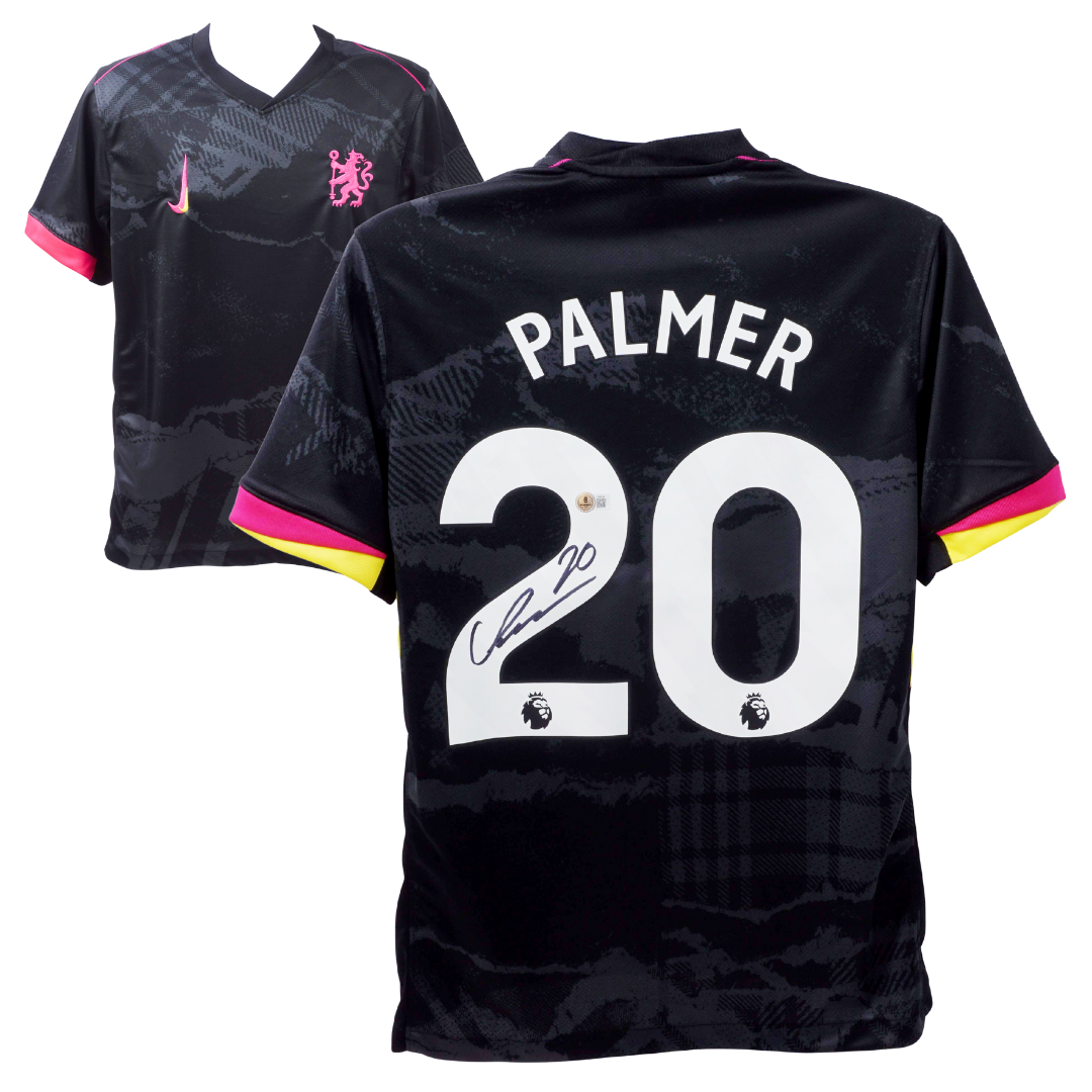 Cole Palmer Signed Chelsea FC Away Soccer Jersey #20 with Beckett COA