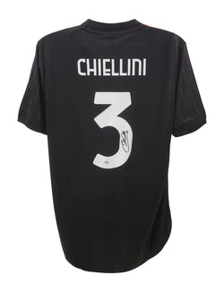 Giorgio Chiellini Signed Juventus FC Soccer Jersey #3 with PSA COA