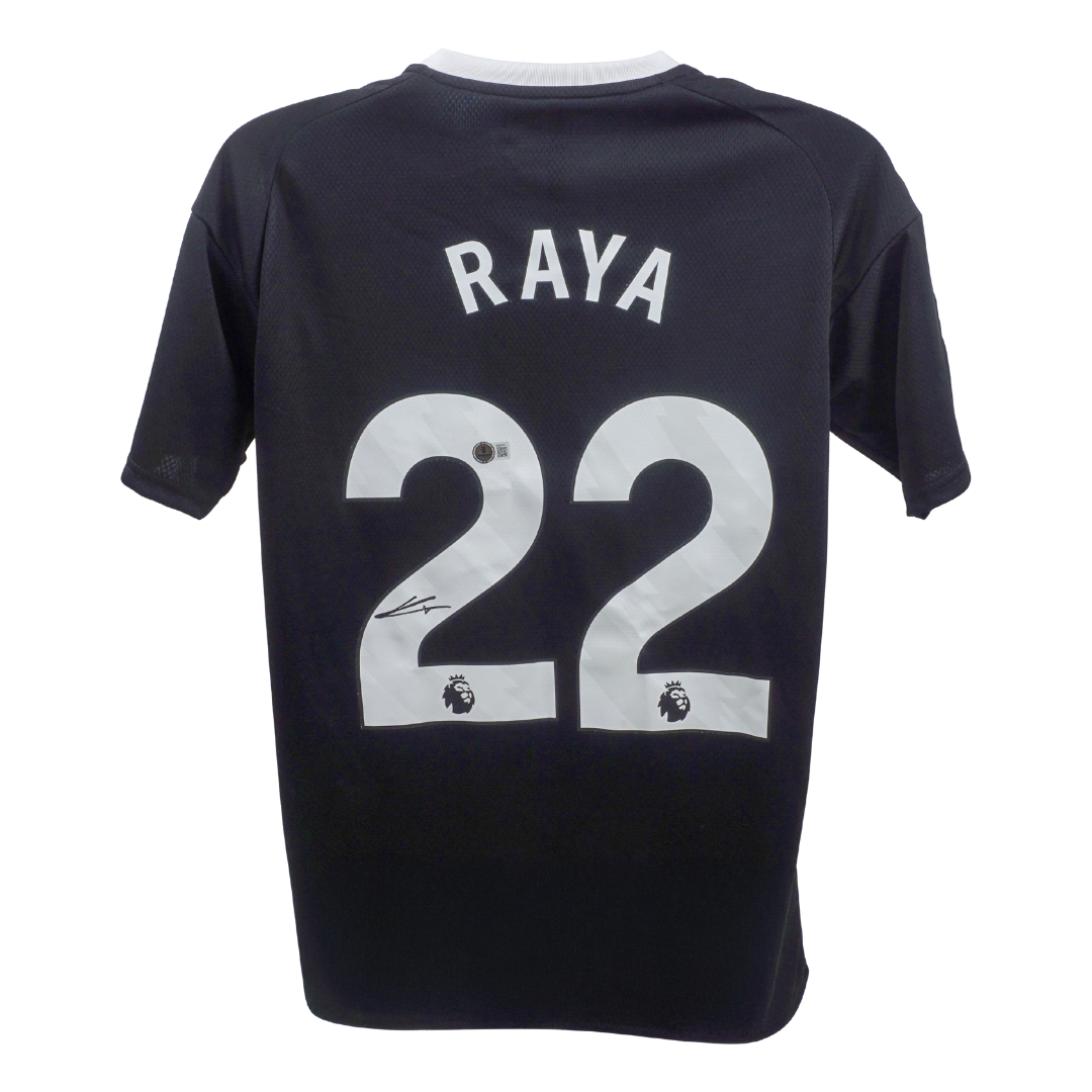 David Raya Signed Arsenal Goalkeeper Soccer Jersey #22 with Beckett COA