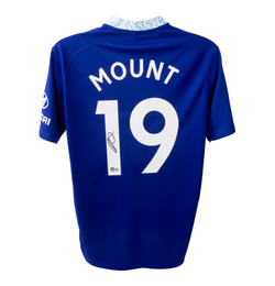 Mason Mount Signed Chelsea FC Home Soccer Jersey #19 with Beckett COA