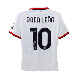 Rafael Leao Signed AC Milan Away Soccer Jersey #10 with Beckett COA