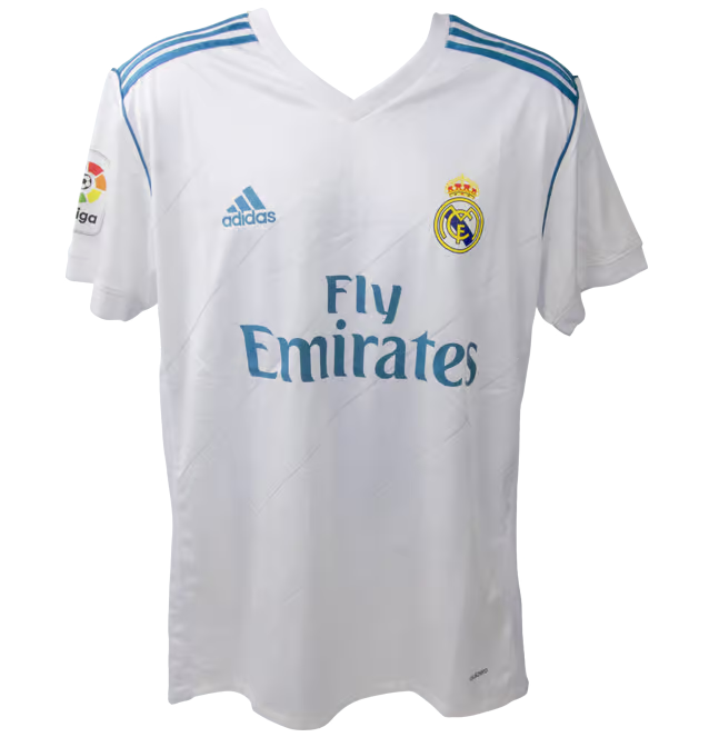 Karim Benzema Signed Real Madrid FC Home Soccer Jersey #9 with Beckett COA