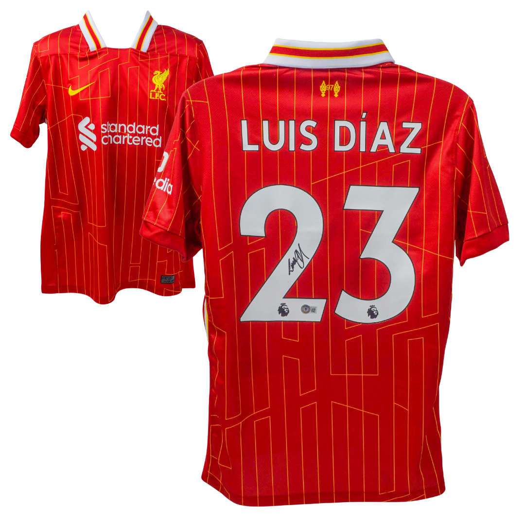 Luis Diaz Signed Liverpool FC Home Soccer Jersey #23 with Beckett COA