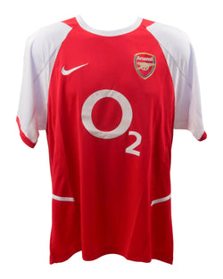 Patrick Vieira Signed Arsenal FC Home Soccer Jersey #4 with Beckett COA