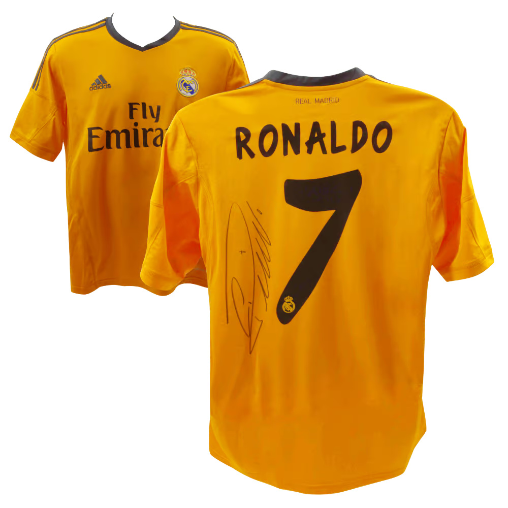 Cristiano Ronaldo Signed Real Madrid FC Away Soccer Jersey #7 with Beckett LOA