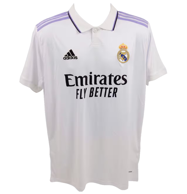 Karim Benzema Signed Real Madrid FC Home Soccer Jersey #9 with Beckett COA