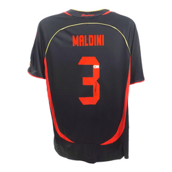 Paolo Maldini Signed AC Milan Away Soccer Jersey #3 with Beckett Witness