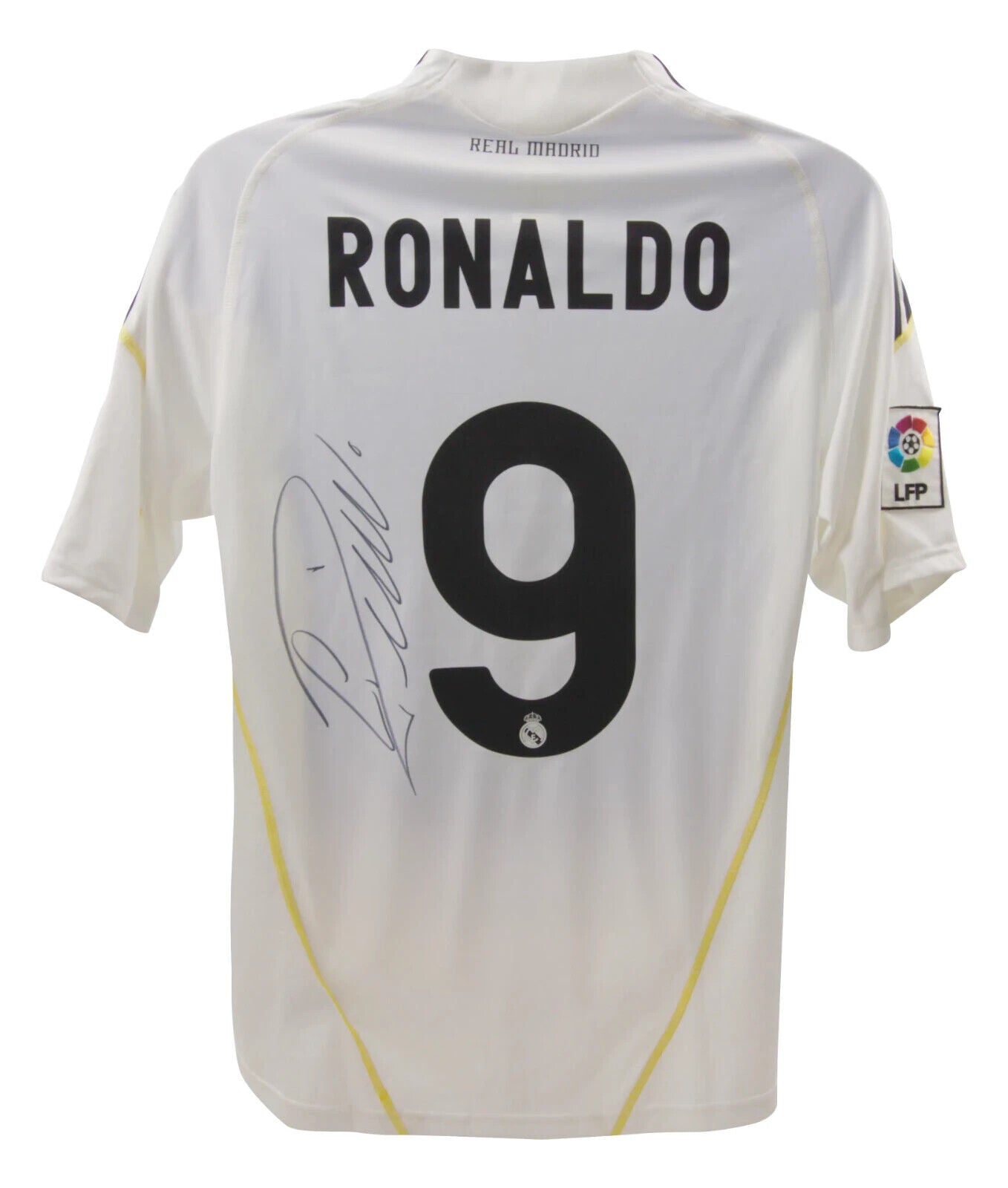 Cristiano Ronaldo Signed Real Madrid FC Home Soccer Jersey #9 with Beckett LOA