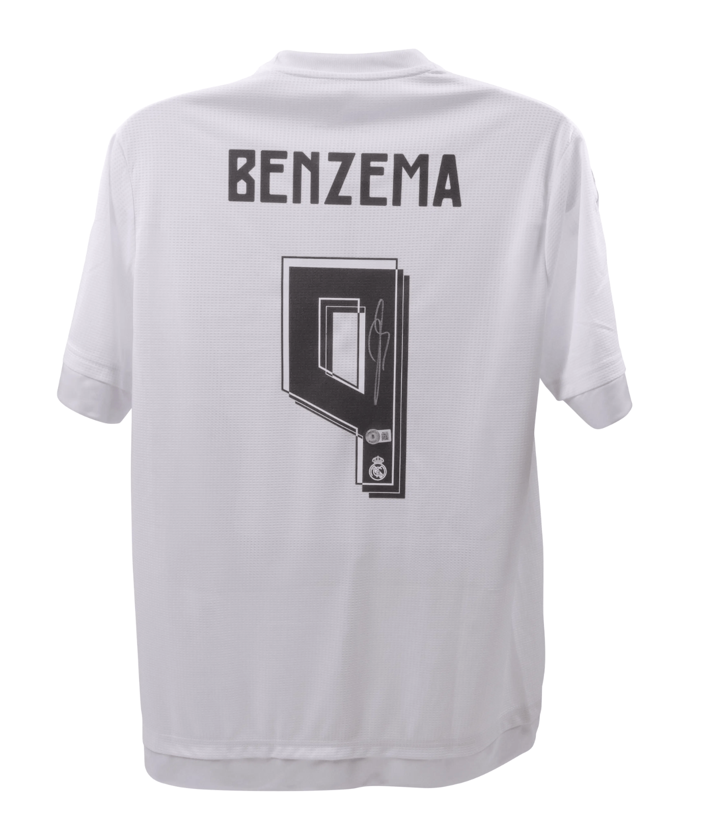 Karim Benzema Signed Real Madrid FC Home Soccer Jersey #9 with Beckett COA