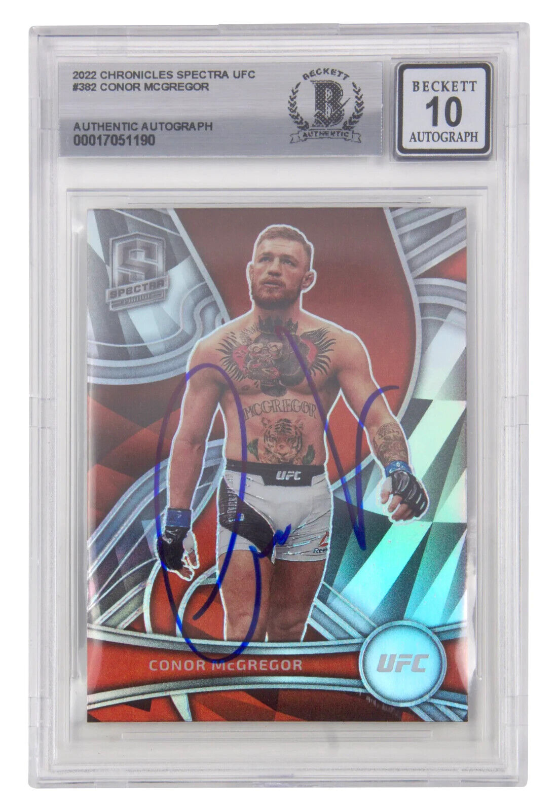 Conor McGregor Signed 2022 Panini Chronicles Spectra UFC – BGS 10 Autograph