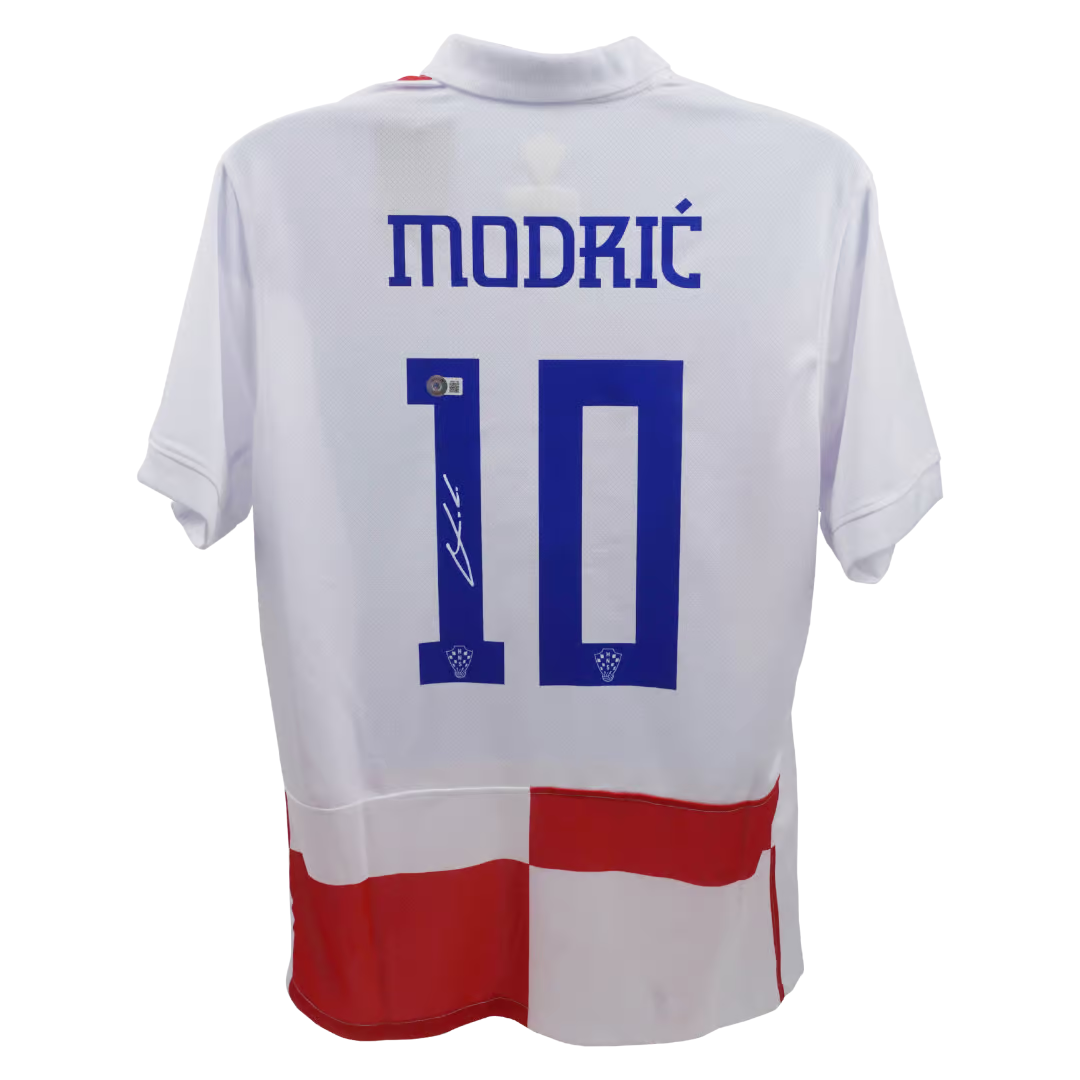 Luka Modric Signed Croatia FC Home Soccer Jersey #10 with Beckett COA