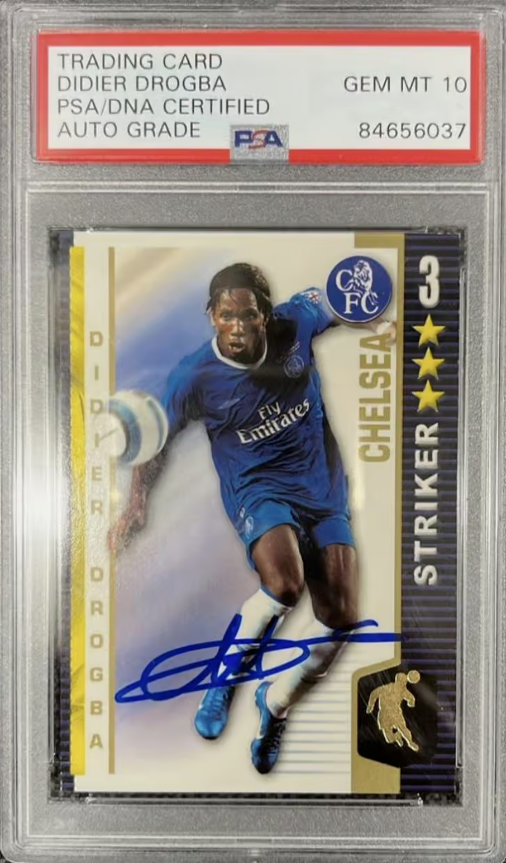 Didier Drogba Signed 2004-05 Premier League Shootout – PSA 10 Autograph