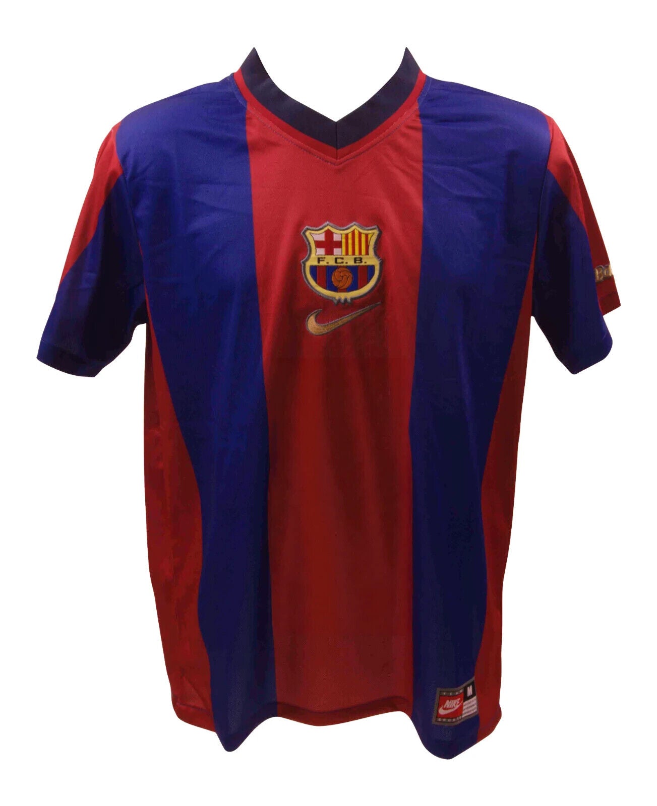 Rivaldo Signed FC Barcelona Home Soccer Jersey #11 with Beckett Witness