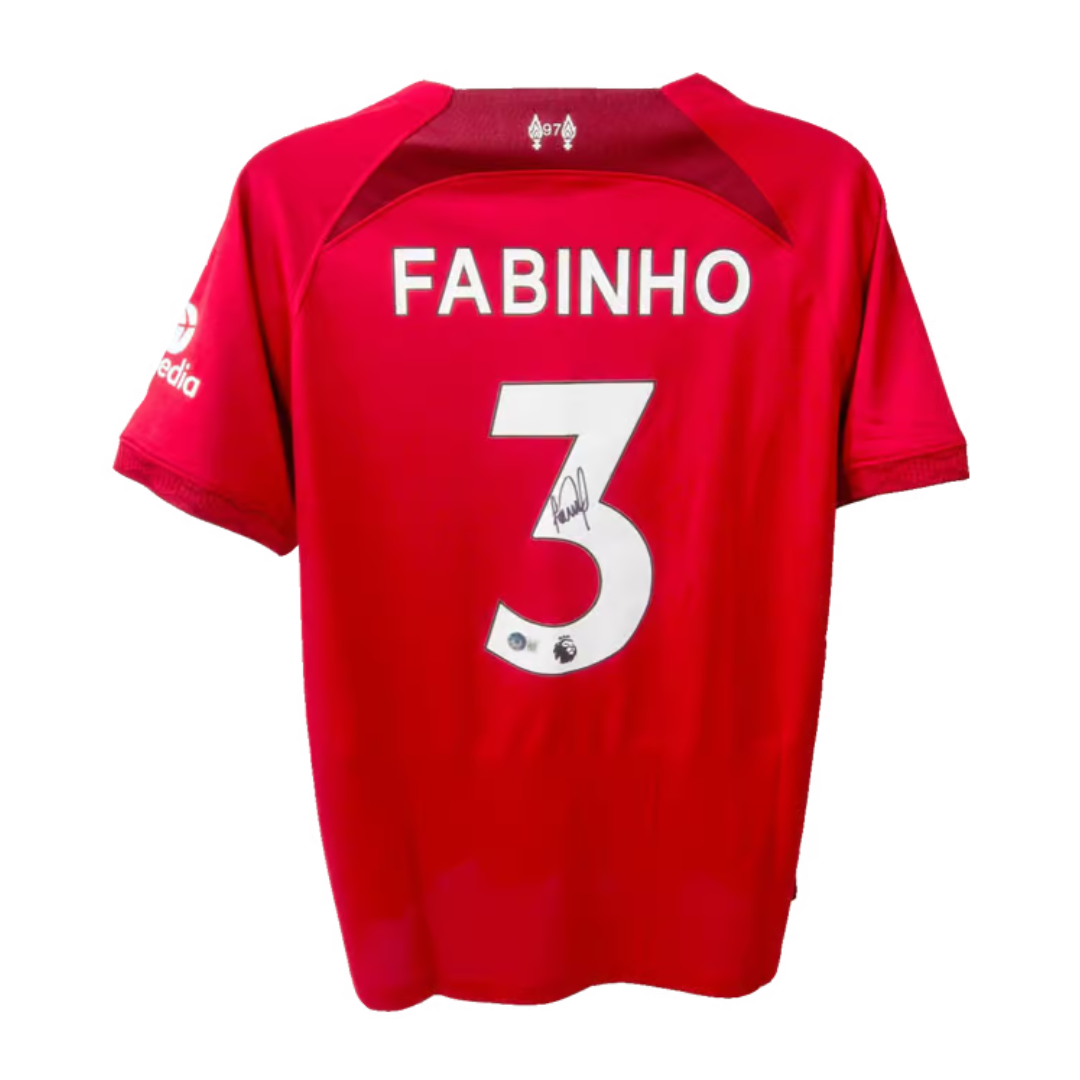 Fabinho Signed Liverpool FC Home Soccer Jersey #3 with Beckett COA