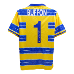 Gianluigi Buffon Signed Parma Goalkeeper Soccer Jersey #1 with Beckett Witness