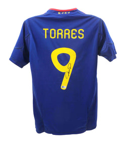 Fernando Torres Signed 2010 World Cup Final Spain Soccer Jersey with Beckett COA