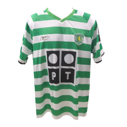 Cristiano Ronaldo Signed Sporting Lisbon Home Soccer Jersey #28 with Beckett LOA