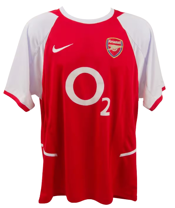 Robert Pires Signed Arsenal FC Home Soccer Jersey #7 with Beckett COA