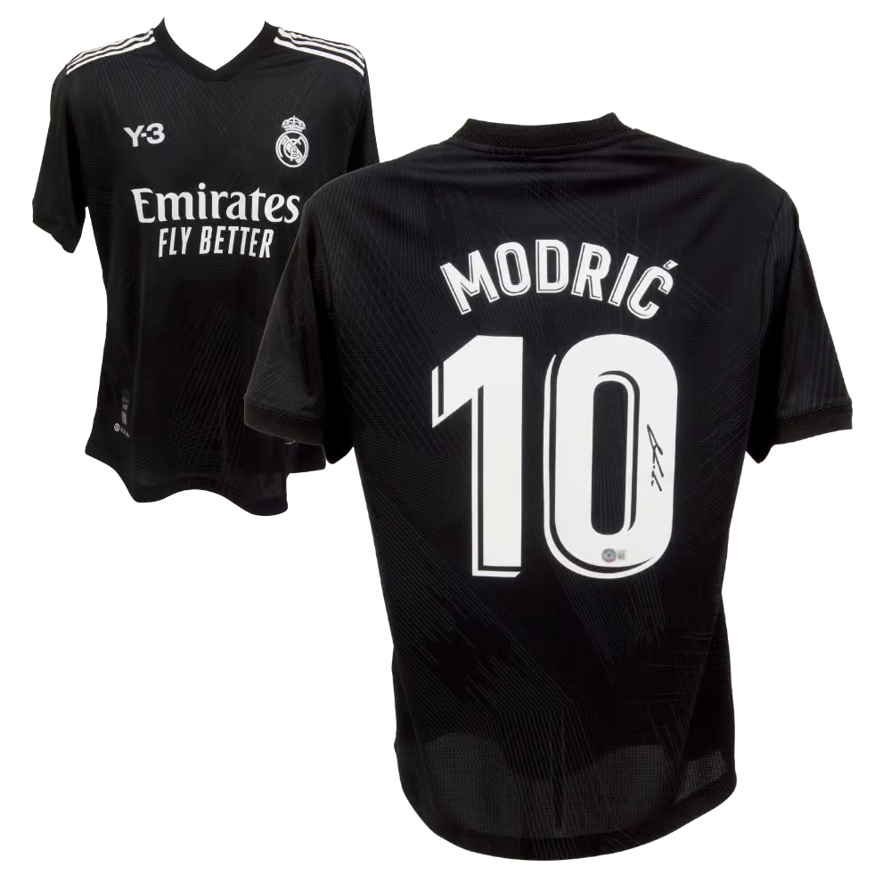 Luka Modric Signed Real Madrid FC Away Y-3 Soccer Jersey #10 with Beckett COA