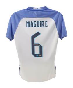 Harry Maguire Signed England FC Home Soccer Jersey #6 with Beckett COA