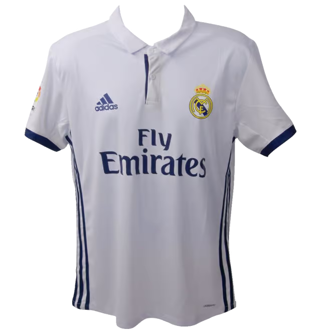 Karim Benzema Signed Real Madrid FC Home Soccer Jersey #9 with Beckett COA