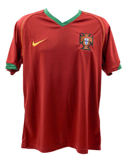 Luis Figo Signed Portugal Home Soccer Jersey #7 with Beckett COA