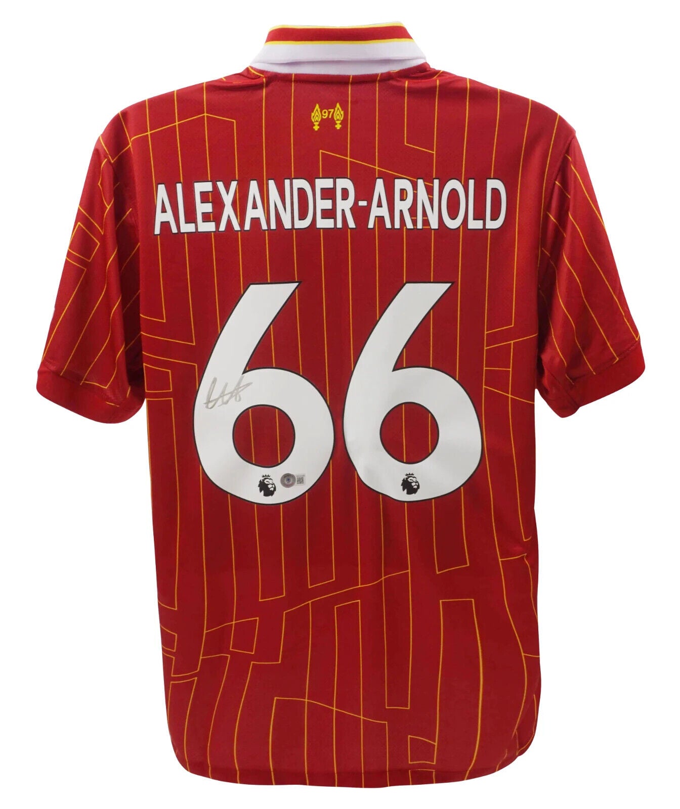 Trent Alexander Arnold Signed Liverpool Home Soccer Jersey #66 with Beckett COA