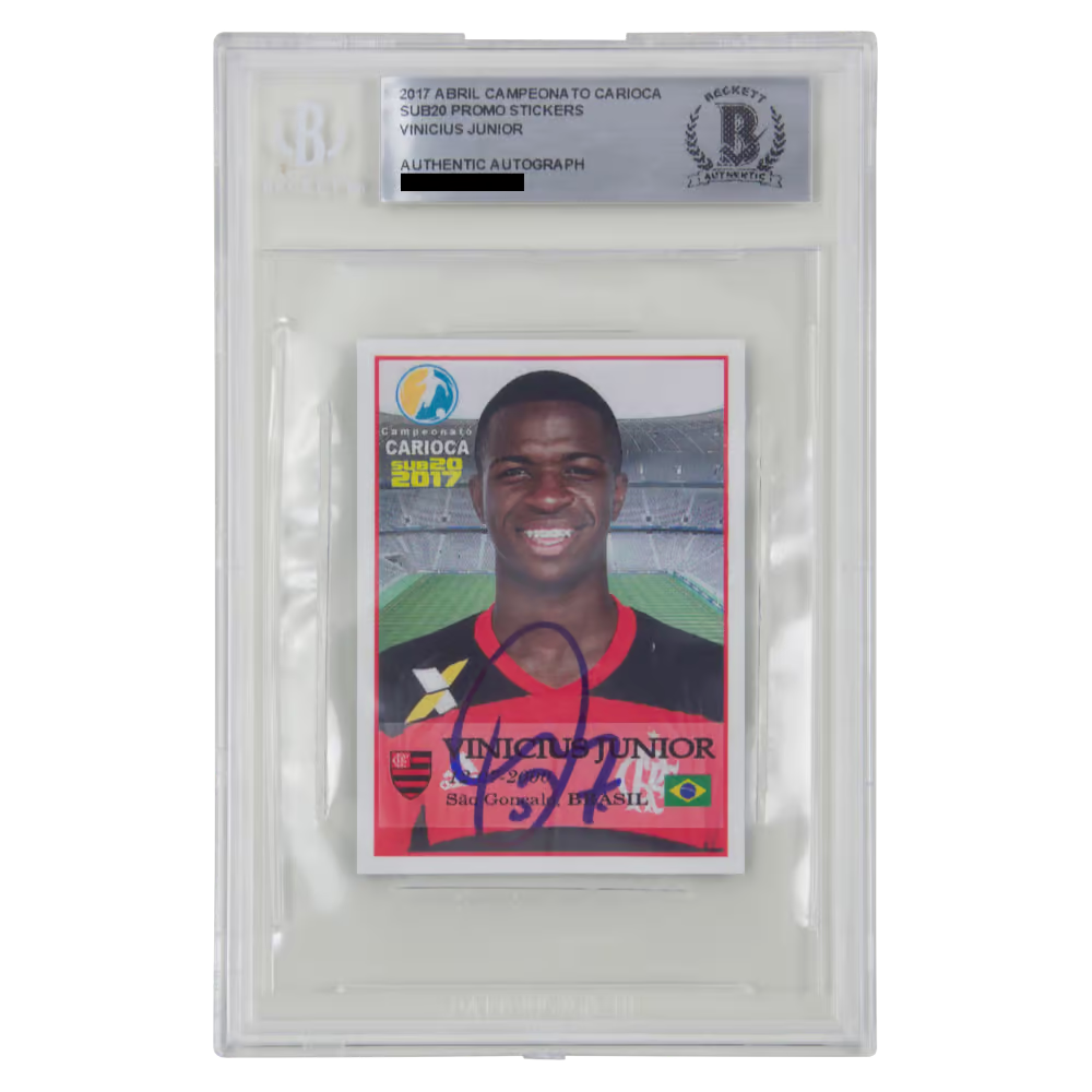 Vinicius Jr Signed 2017 Abril Campeona to Carioca Rookie Card – BGS Authentic