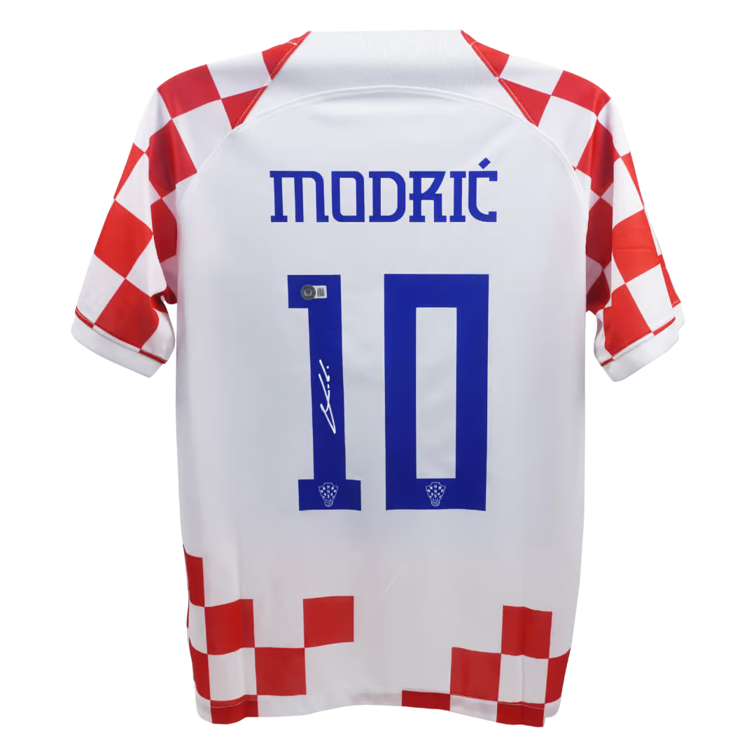 Luka Modric Signed Croatia FC Home Soccer Jersey #10 with Beckett COA