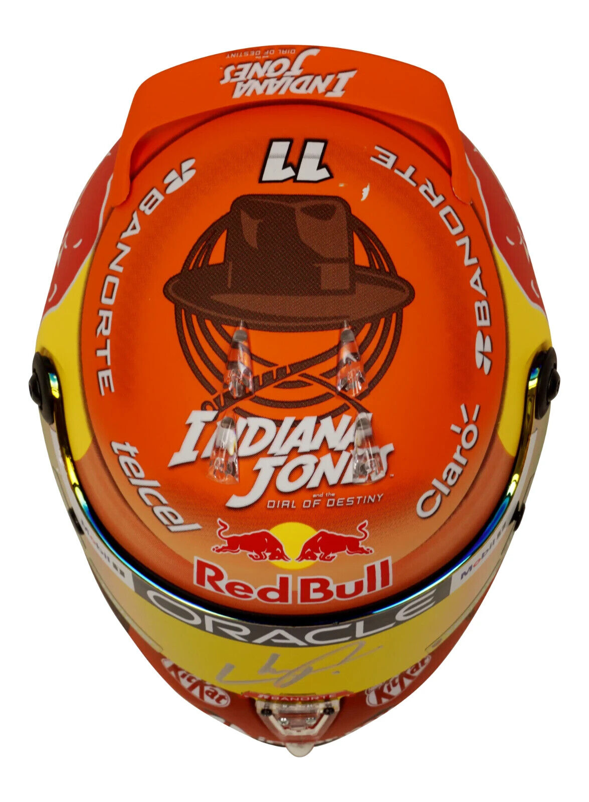 Sergio Perez Signed 2023 Canada F1 RedBull Helmet 1:2 Scale with Beckett COA