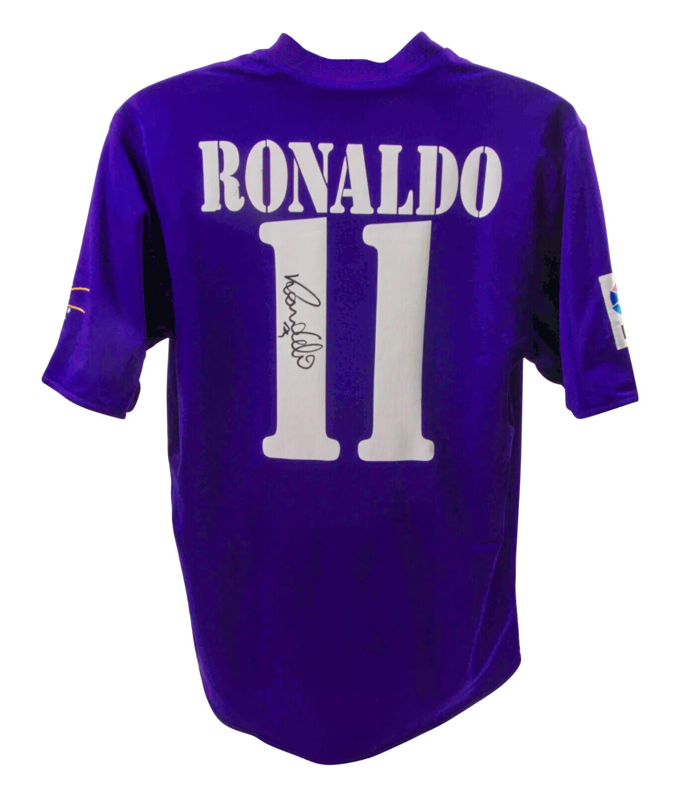 Ronaldo Nazario Signed Real Madrid Away Soccer Jersey #11 with Beckett COA