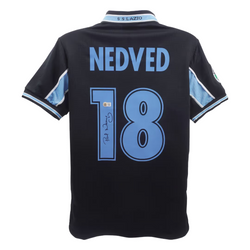 Pavel Nedved Signed S.S. Lazio Away Soccer Jersey #18 with Beckett Witness