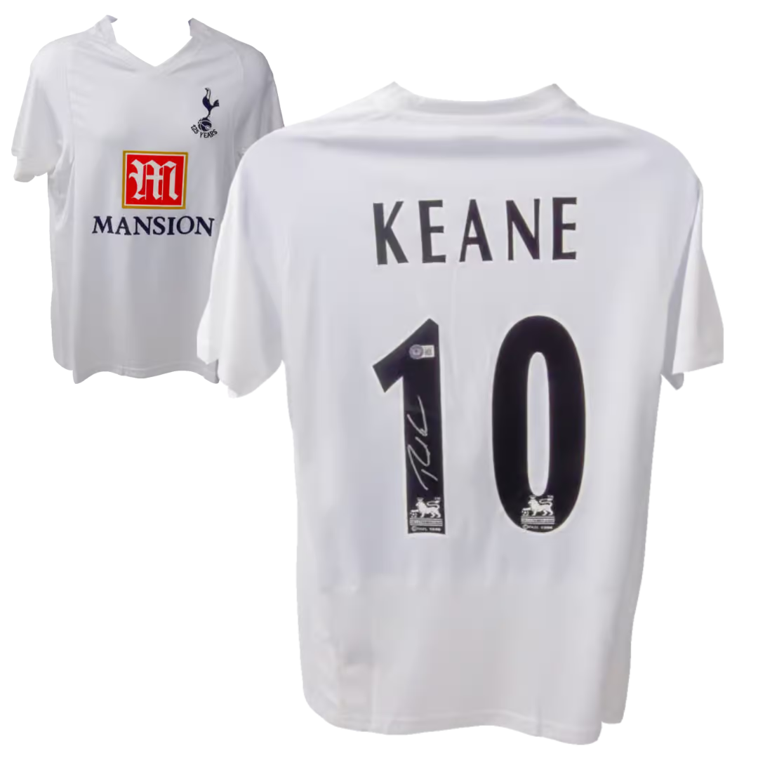 Robbie Keane Signed Tottenham Hotspur Home Soccer Jersey #10 with Beckett COA