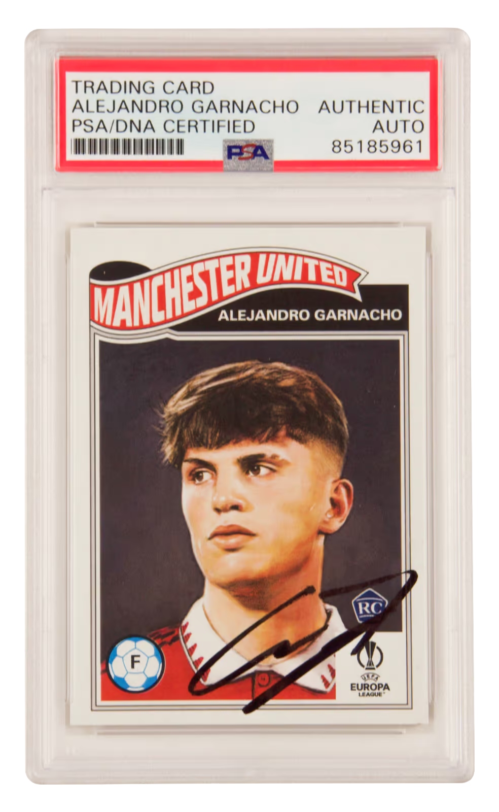 Alejandro Garnacho Signed 2023 Topps Living Set Rookie Card – PSA Authentic