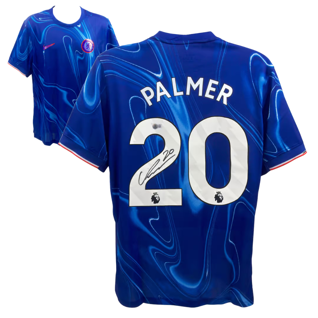 Cole Palmer Signed Chelsea FC Home Soccer Jersey #20 with Beckett COA